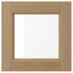 IKEA VEDHAMN glass door, oak, 15x15 in, Ikea Ireland | 4082SWJQB