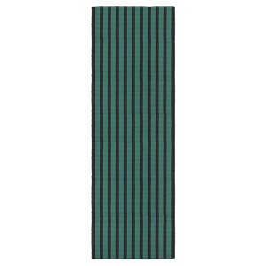 IKEA VÄGSKYLT rug, blue-green/black, 2'7 inx8'2 in Blue Green / Black, Ikea Ireland | 1267FWGNA