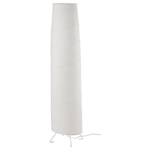 IKEA VICKLEBY floor lamp with LED bulb, white/handmade, 54 in, Ikea Ireland | 0791WTCKH