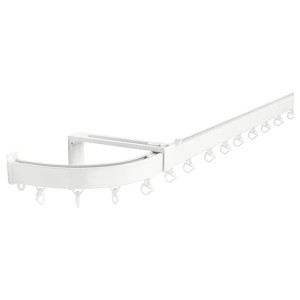 IKEA VIDGA single track with corner connector, white, Ikea Ireland | 9105JOQDT