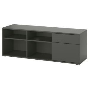 IKEA VIHALS TV unit, 57 1/2x14 5/8x19 5/8 in Dark Gray, Ikea Ireland | 6142JDNUC