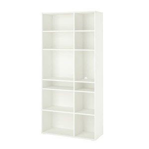 IKEA VIHALS shelving unit with 10 shelves, 37 3/8x14 5/8x78 3/4 in White, Ikea Ireland | 5274ZVTYH