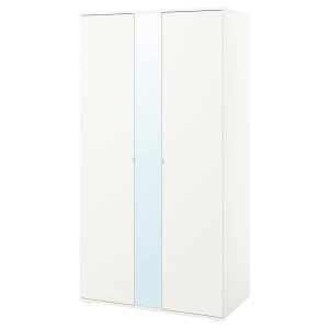 IKEA VIHALS wardrobe with 2 doors, white, 41 3/8x22 1/2x78 3/4 in, Ikea Ireland | 0237YEZHG