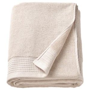 IKEA VINARN bath sheet, 39x59 in Light Gray / Beige, Ikea Ireland | 8720DRUNG