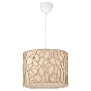 IKEA VINGMAST / HEMMA pendant lamp, 17 in Beige / White, Ikea Ireland | 6354KCMHV