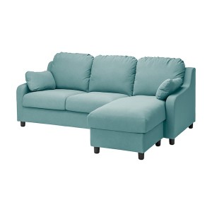IKEA VINLIDEN cover for sofa, with chaise Hakebo Light Turquoise, Ikea Ireland | 0295LGEUC
