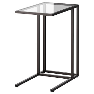 IKEA VITTSJÖ laptop stand, 13 3/4x25 5/8 in Black / Brown / Glass, Ikea Ireland | 8562QNIPC