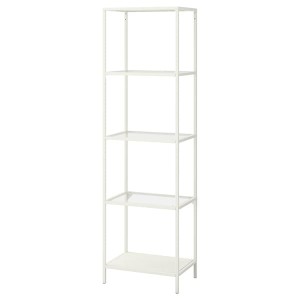 IKEA VITTSJÖ shelf unit, white/glass, 20 1/8x68 7/8 in, Ikea Ireland | 9245SYUKC