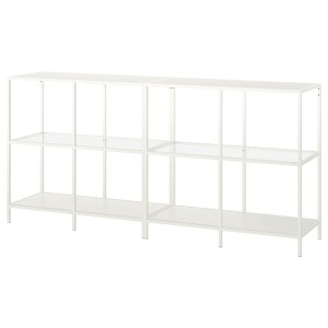 IKEA VITTSJÖ storage combination, 78 3/4x14 1/8x36 5/8 in White / Glass, Ikea Ireland | 2506BRLUO