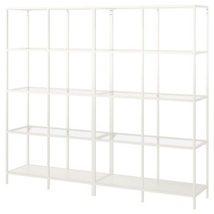 IKEA VITTSJÖ storage combination, 78 3/4x14 1/8x68 7/8 in White / Glass, Ikea Ireland | 7084QTWUL