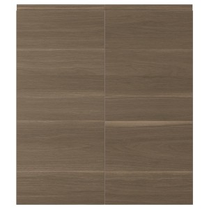 IKEA VOXTORP 2-p door/corner base cabinet set, left-handed, 13x30 in Walnut Effect, Ikea Ireland | 0961NZOFL