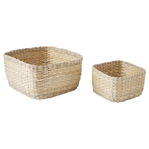 IKEA VÄXTHUS basket, set of 2, sedge/handmade, Ikea Ireland | 5976XRVBE