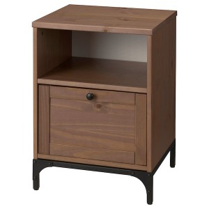 IKEA YTTERVÅG nightstand, 18 1/2x16 1/8 in Gray Brown, Ikea Ireland | 8719TQZRX