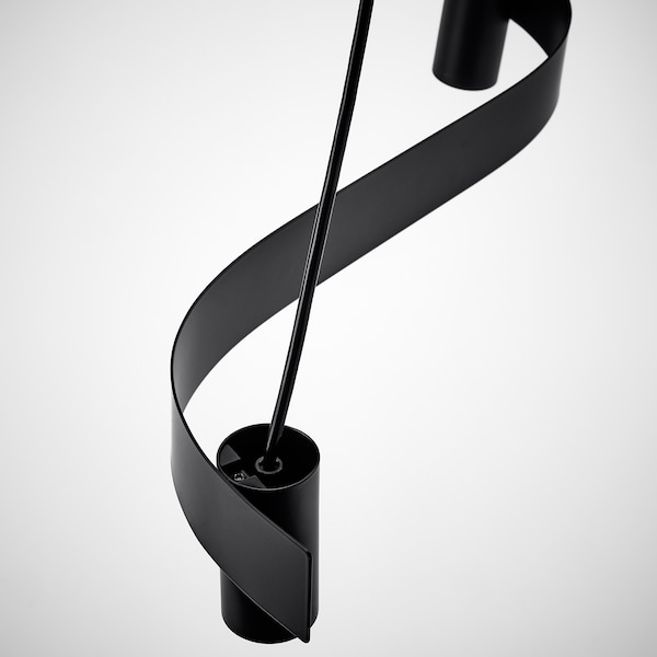 IKEA ACKJA pendant lamp, wave shaped/black, 24 in, Ikea Ireland | 1274MHOCJ