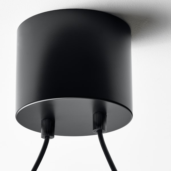 IKEA ACKJA pendant lamp, wave shaped/black, 24 in, Ikea Ireland | 1274MHOCJ