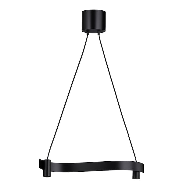 IKEA ACKJA pendant lamp, wave shaped/black, 24 in, Ikea Ireland | 1274MHOCJ