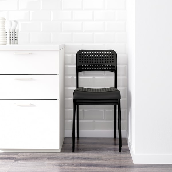 IKEA ADDE chair Black, Ikea Ireland | 5710CKQYW
