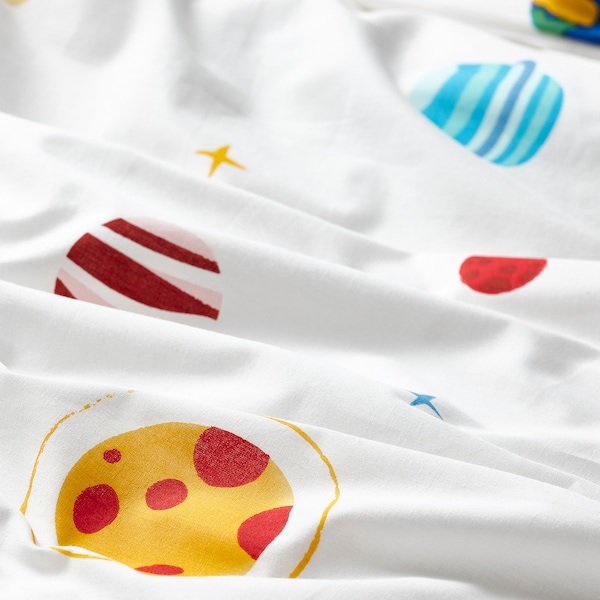 IKEA AFTONSPARV duvet cover and pillowcase(s), space, Twin Multicolor, Ikea Ireland | 8241HWZEN