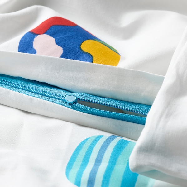 IKEA AFTONSPARV duvet cover and pillowcase(s), space, Twin Multicolor, Ikea Ireland | 8241HWZEN