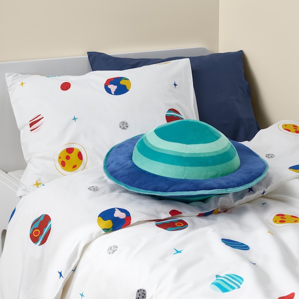 IKEA AFTONSPARV duvet cover and pillowcase(s), space, Twin Multicolor, Ikea Ireland | 8241HWZEN