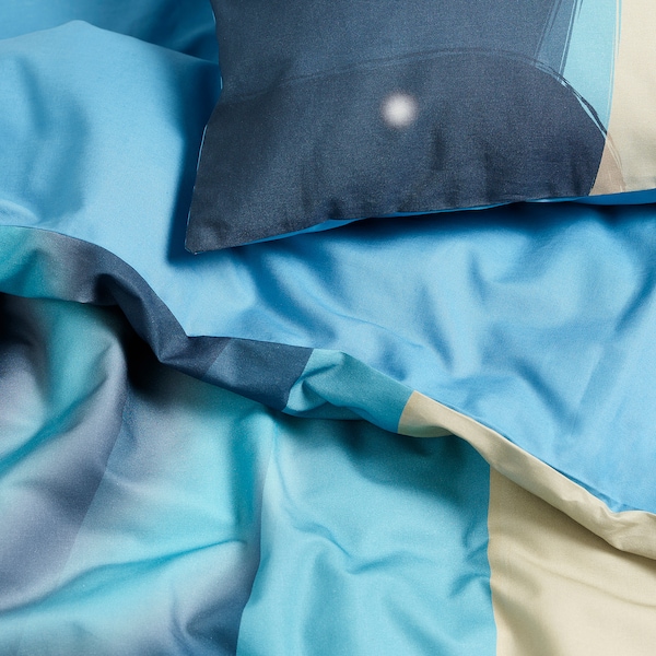 IKEA AFTONSPARV duvet cover and pillowcase(s), space/blue, Twin Blue, Ikea Ireland | 5836MFPSG