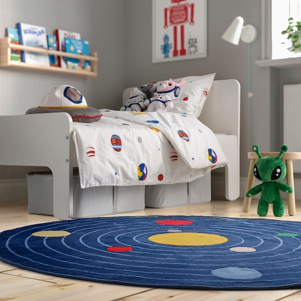 IKEA AFTONSPARV rug, space rounded/blue, 4'4 in, Ikea Ireland | 3054LBXYR