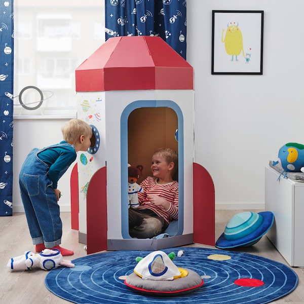 IKEA AFTONSPARV soft toy, spaceship/multicolor, Ikea Ireland | 3542VPHJF