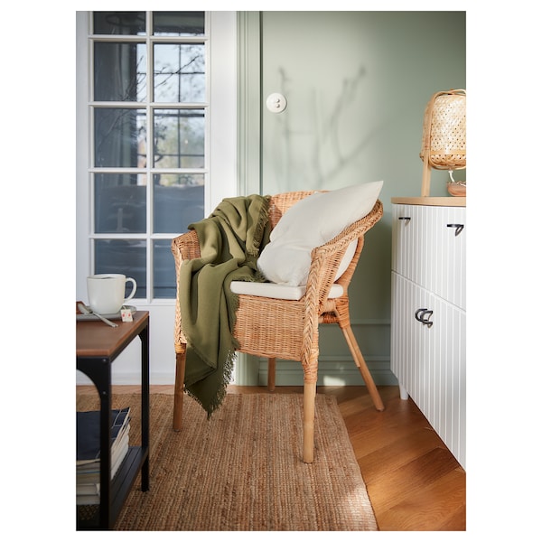 IKEA AGEN chair with cushion, rattan/Norna natural, Ikea Ireland | 1625IJHEW