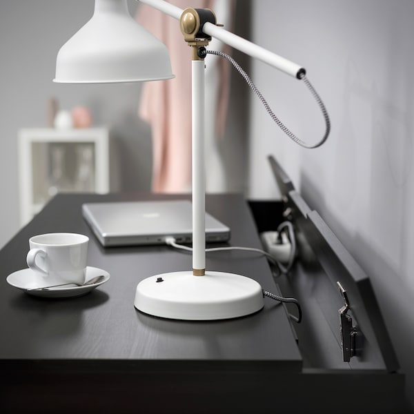 IKEA ALEX desk, 39 3/8x18 7/8 in Black / Brown, Ikea Ireland | 5392YQKHF
