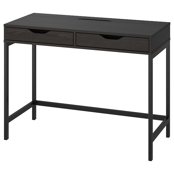 IKEA ALEX desk, 39 3/8x18 7/8 in Black / Brown, Ikea Ireland | 5392YQKHF