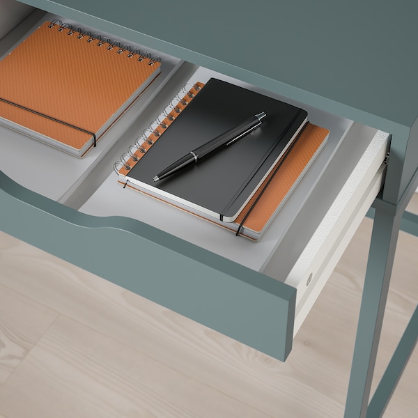 IKEA ALEX desk, 52x22 7/8 in Gray / Turquoise, Ikea Ireland | 3517QWFBV