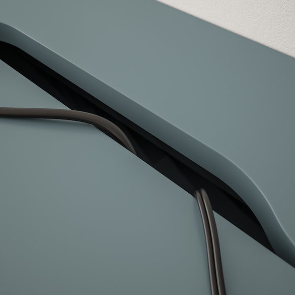 IKEA ALEX desk, 52x22 7/8 in Gray / Turquoise, Ikea Ireland | 3517QWFBV