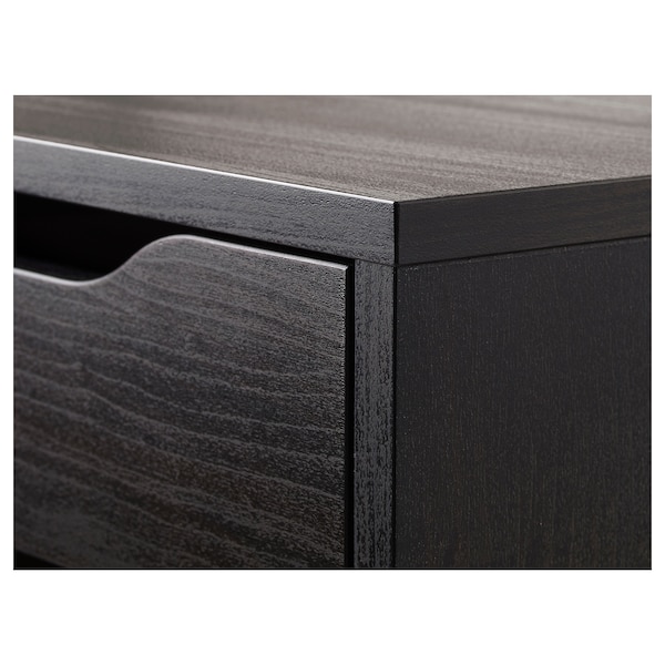 IKEA ALEX drawer unit, 14 1/8x27 1/2 in Black / Brown, Ikea Ireland | 9607HQUOD