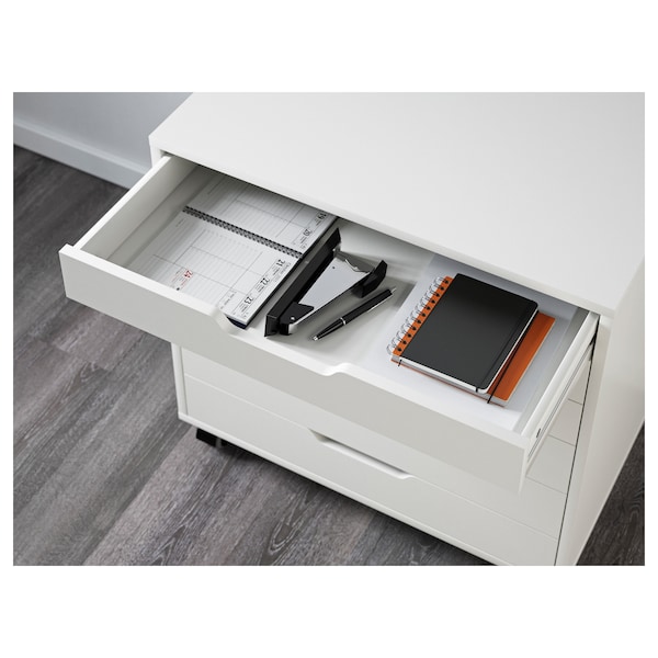 IKEA ALEX drawer unit on casters, 26 3/8x26 in White, Ikea Ireland | 4160QUGLF