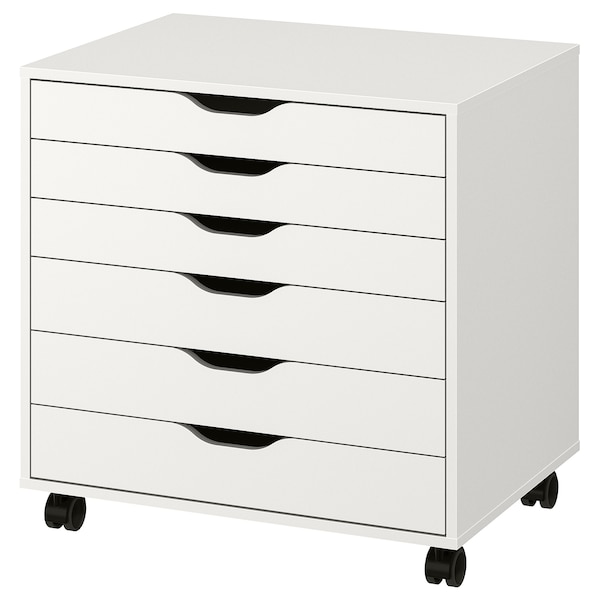 IKEA ALEX drawer unit on casters, 26 3/8x26 in White, Ikea Ireland | 4160QUGLF