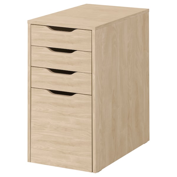 IKEA ALEX drawer unit/drop file storage, 14 1/8x27 1/2 in White Stained / Oak Effect, Ikea Ireland | 2816JNIOU