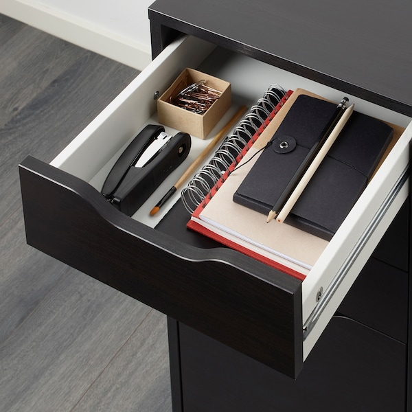 IKEA ALEX drawer unit/drop file storage, 14 1/8x27 1/2 in Black / Brown, Ikea Ireland | 6105JVXGR
