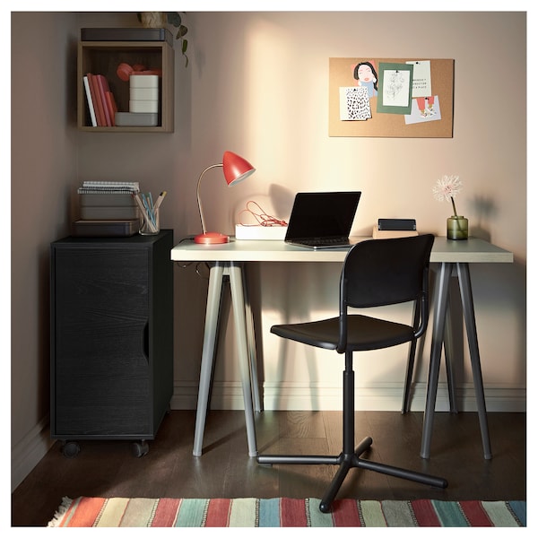 IKEA ALEX storage unit on casters, 14 1/8x29 7/8 in Black Brown / Black, Ikea Ireland | 3109YGQJF