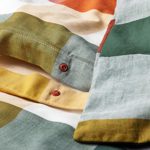 IKEA ALHÄNGEMAL duvet cover and pillowcase(s), Full/Queen (Double/Queen) Multicolor, Ikea Ireland | 0239ZLVUO