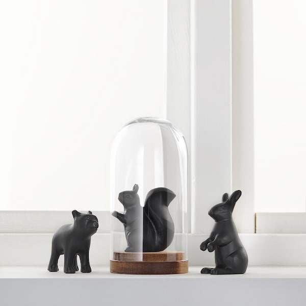 IKEA ALLUND decoration, set of 3, animal/black, Ikea Ireland | 1956MDEZN