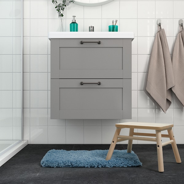 IKEA ALMTJÄRN bath mat, 16x24 in Blue, Ikea Ireland | 4209TCKYQ