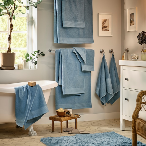 IKEA ALMTJÄRN bath mat, 16x24 in Blue, Ikea Ireland | 4209TCKYQ