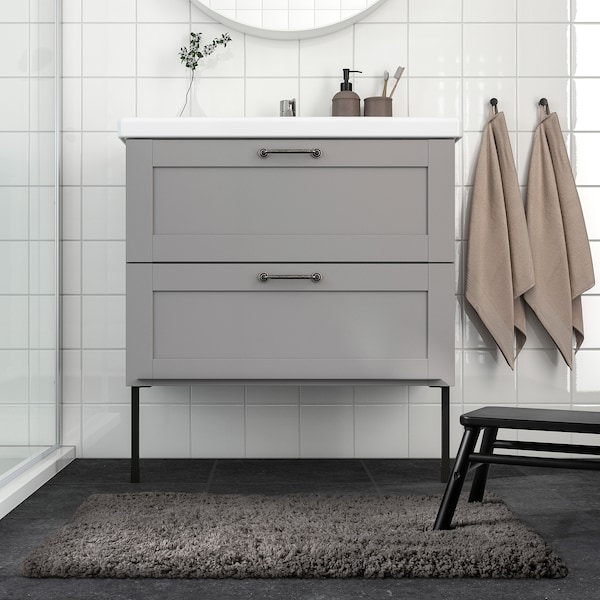 IKEA ALMTJÄRN bath mat, 24x35 in Beige, Ikea Ireland | 2391GIBMY