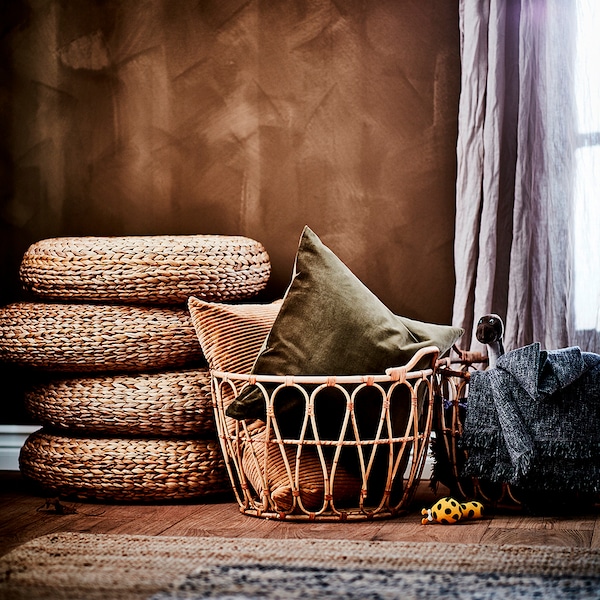 IKEA ALSEDA Banana Fiber Rattan Stool - Popular & Comfy, Ikea Ireland | 5704HSTOZ