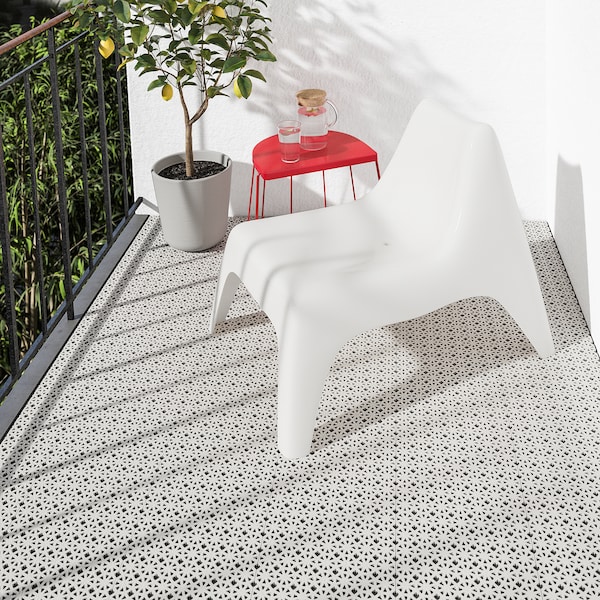 IKEA ALTAPPEN decking, outdoor, 9 sq feet Light Gray, Ikea Ireland | 6453HXRUV