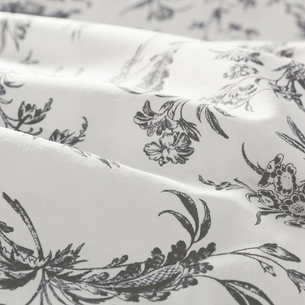 IKEA ALVINE KVIST duvet cover and pillowcase(s), Full/Queen (Double/Queen) White / Gray, Ikea Ireland | 8950UFKDG
