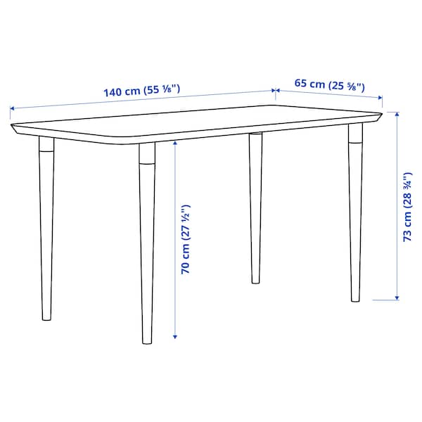 IKEA ANFALLARE / HILVER desk, bamboo, 55 1/8x25 5/8 in, Ikea Ireland | 2345HXPMF