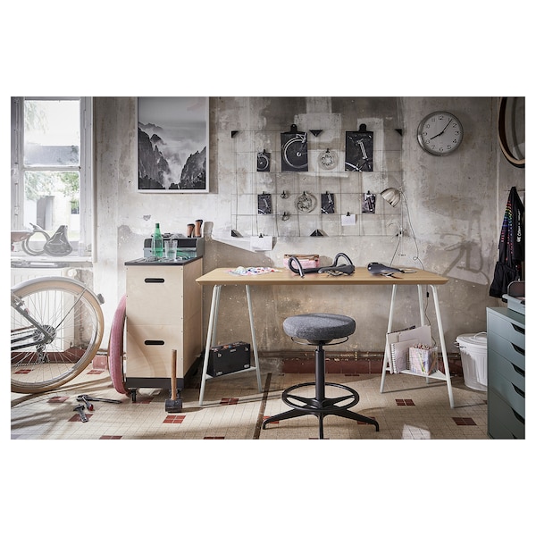 IKEA ANFALLARE / TILLSLAG desk, 55 1/8x25 5/8 in White, Ikea Ireland | 4297VIPSQ