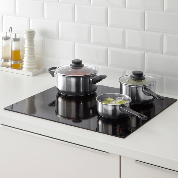 IKEA ANNONS 5-piece cookware set, glass/stainless steel, Ikea Ireland | 3856ZQYLO