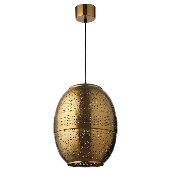 IKEA ANROPA pendant lamp, brass color, Ikea Ireland | 7130VJYGT